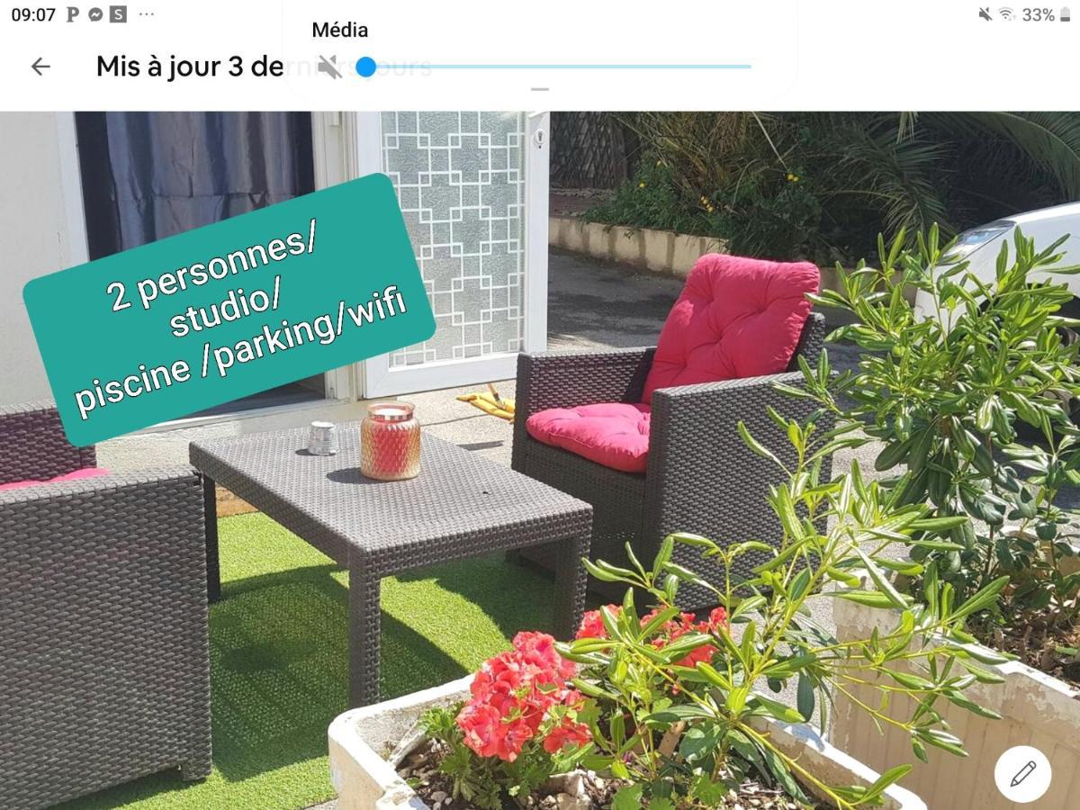 Gite Du Stade Le Studio Cour Parking Et Piscine Partagee مارسيليا المظهر الخارجي الصورة